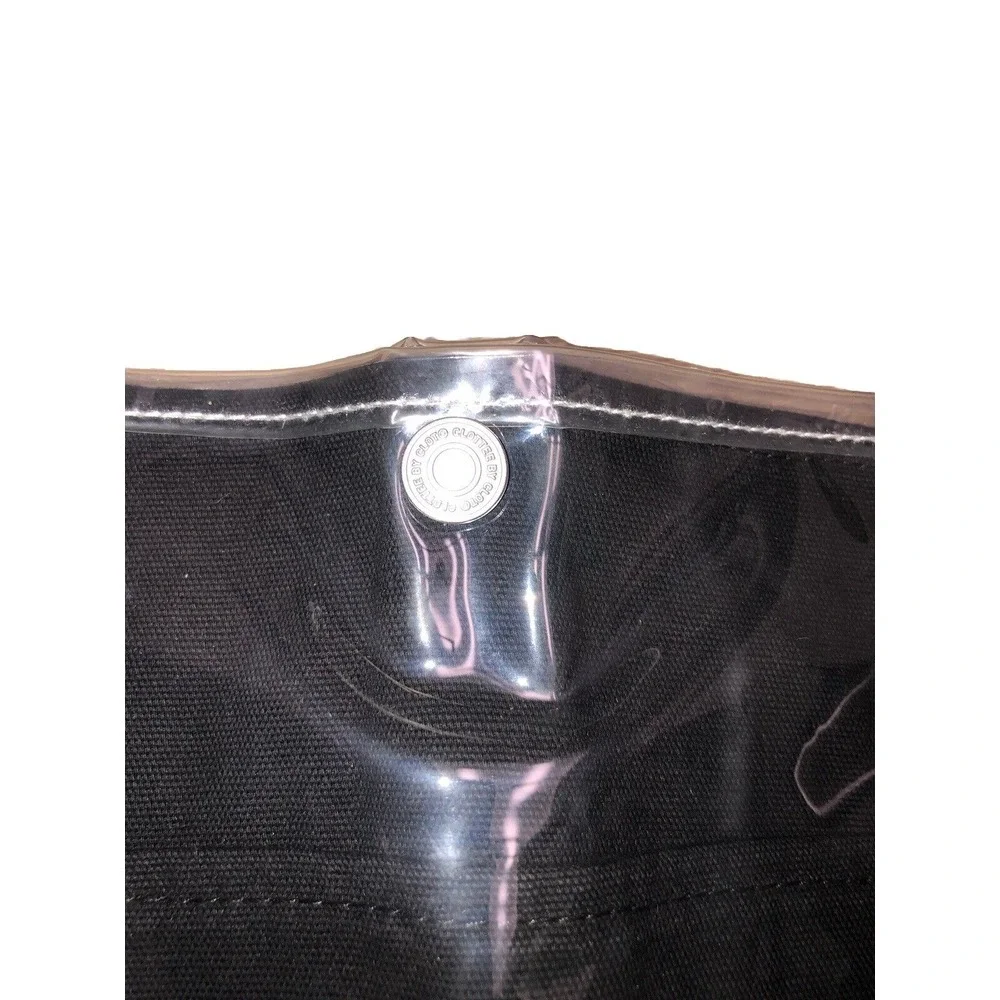 Clottee By Clot Tote Bag‎ Beach Poolside Black Pink Paisley Embroidered NEW